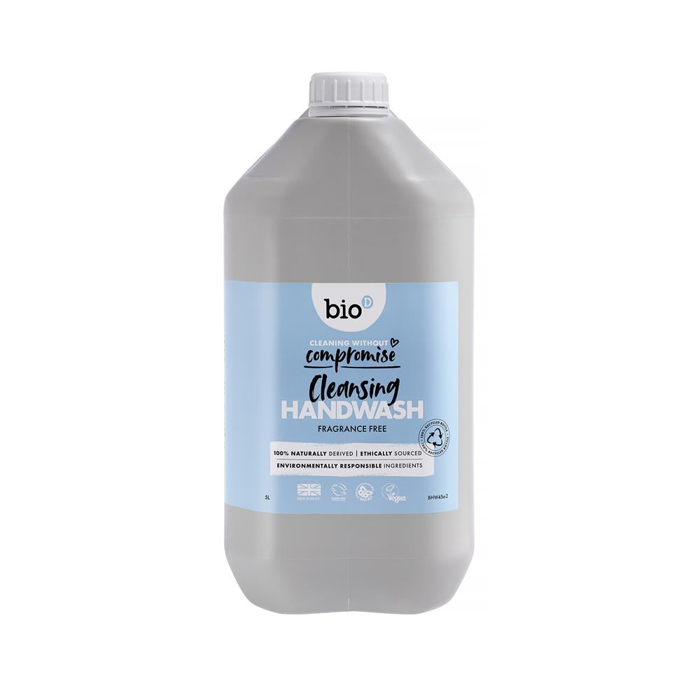 Fragrance Free Sanitising Hand Wash 5 Litre - Just Natural