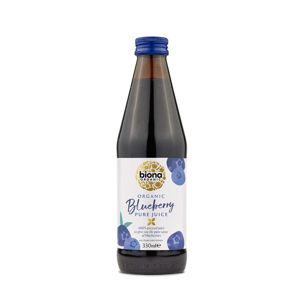Organic 100% Pure Blueberry Juice 330ml - Just Natural