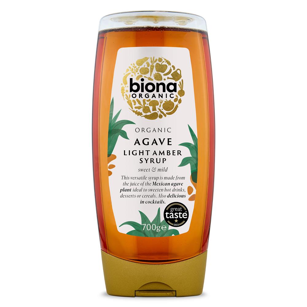 Organic Agave Syrup Light Squeezy Bottle 700g - Just Natural
