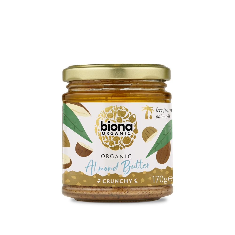 Organic Almond Butter Crunchy 170g - Just Natural