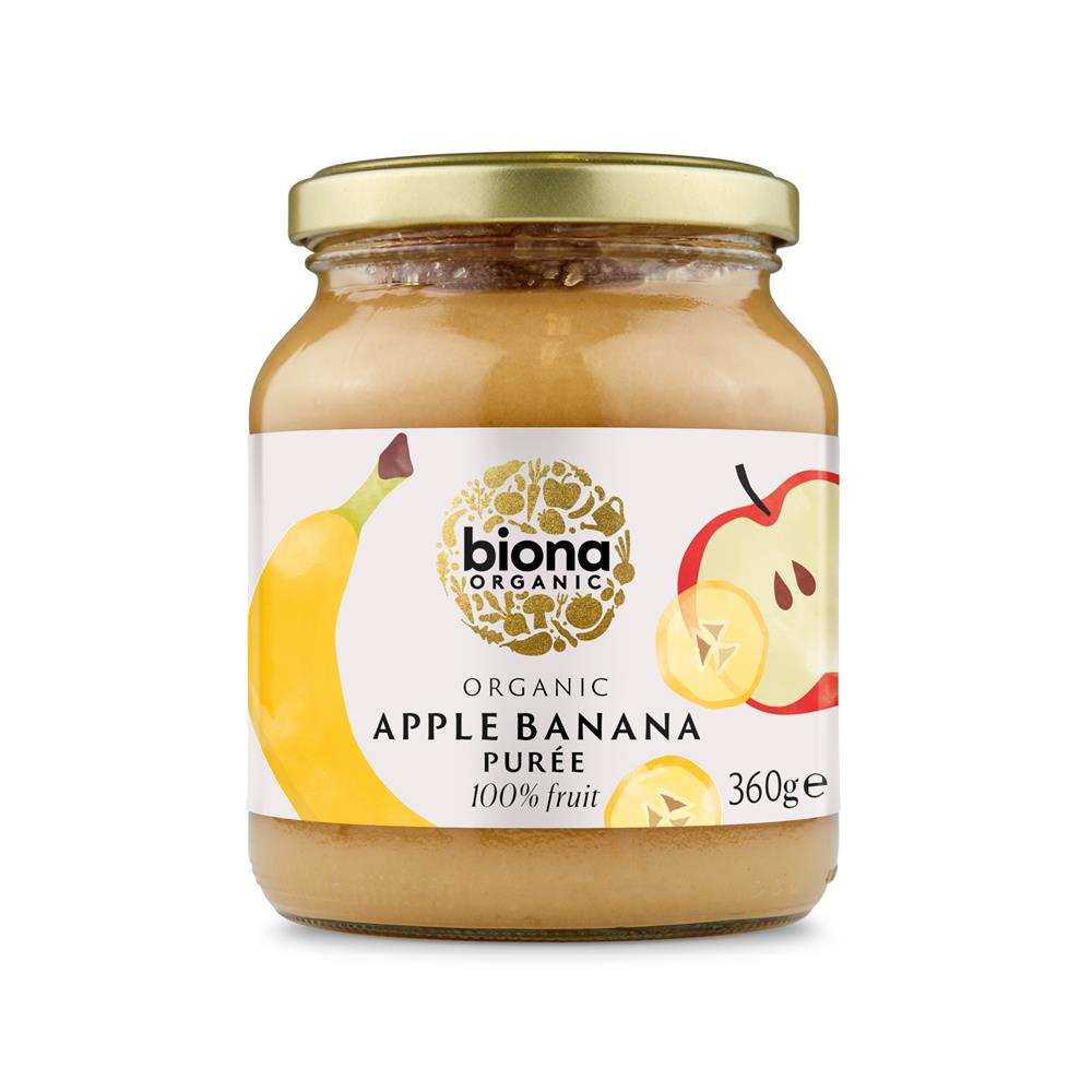 Organic Apple & Banana Puree No added sugar 360g - Just Natural