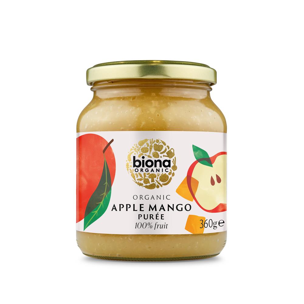 Organic Apple & Mango Puree No added sugar 360g - Just Natural