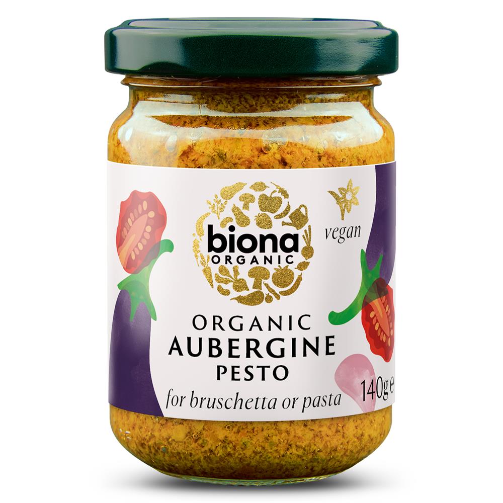 Organic Aubergine Pesto 140g - Just Natural