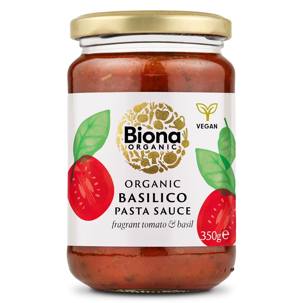 Organic Basilico Tomato & Basil Pasta Sauce 350g - Just Natural