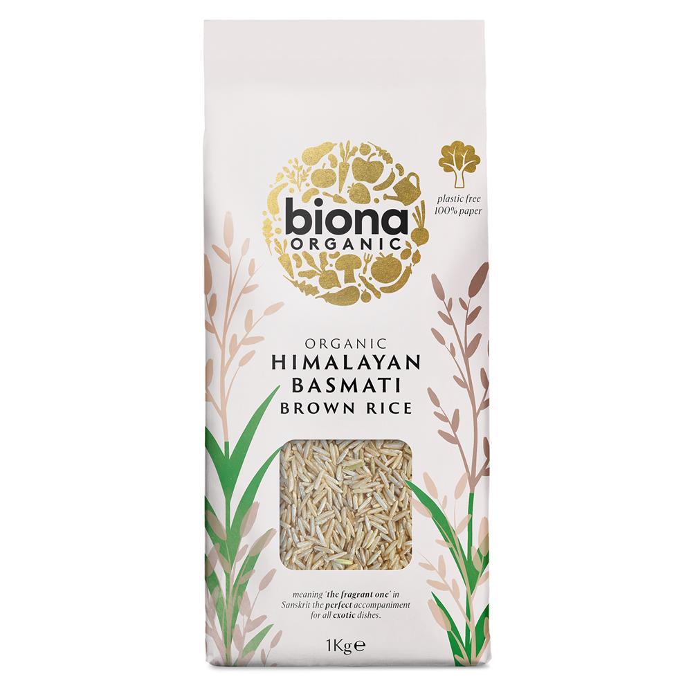 Organic Basmati Brown Rice 1kg - Just Natural