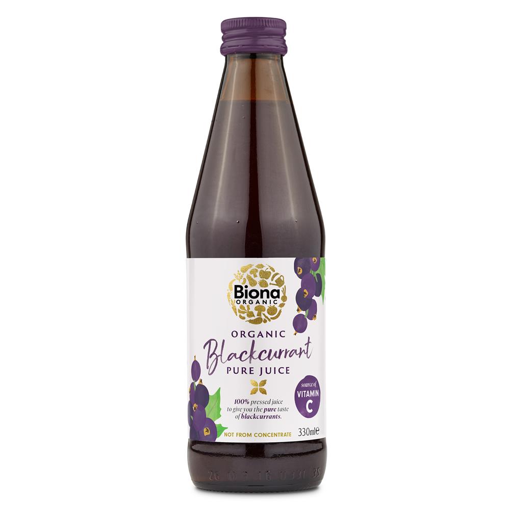 Biona Organic Blackcurrant Pure Super Juice 330ml