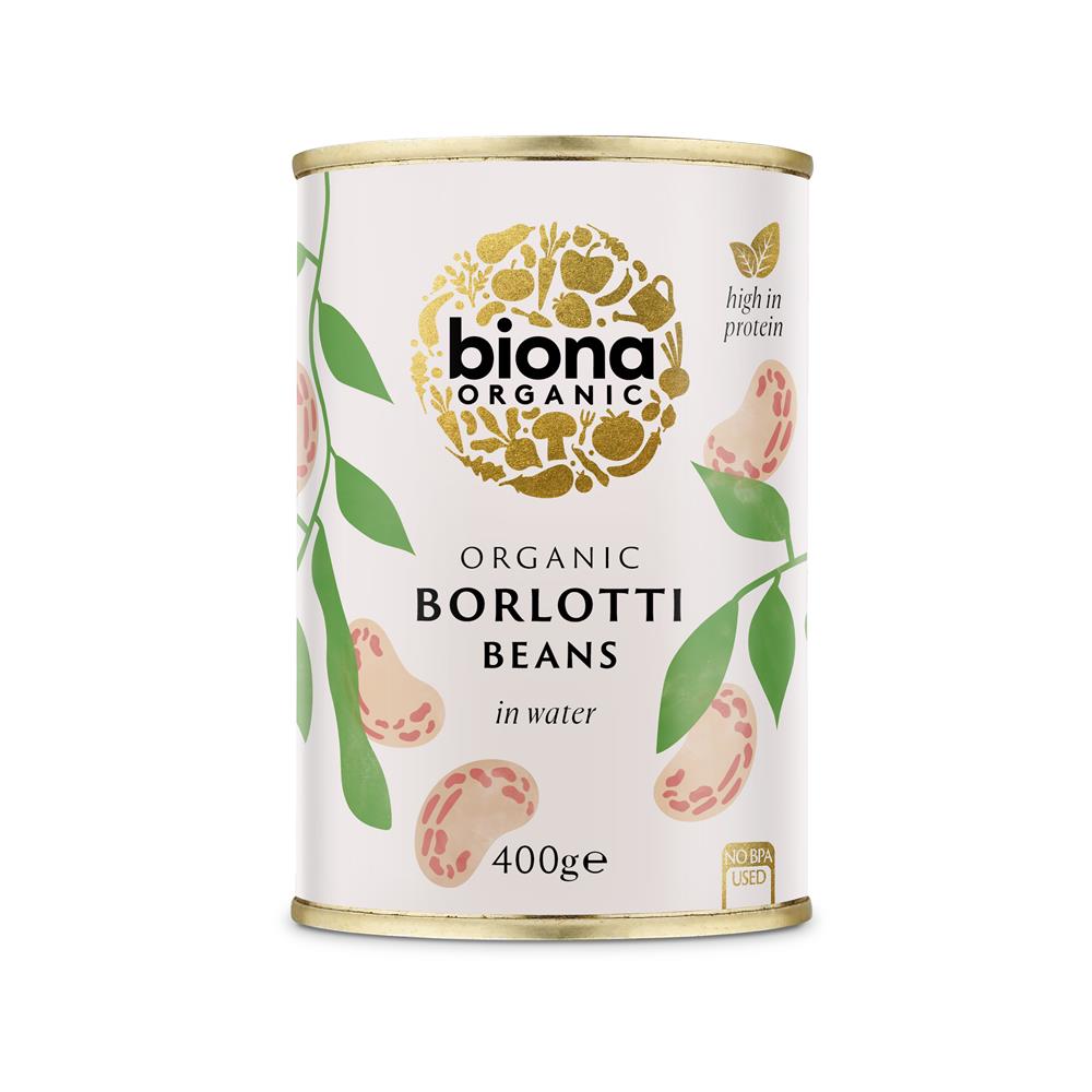 Organic Borlotti Beans 400g - Just Natural