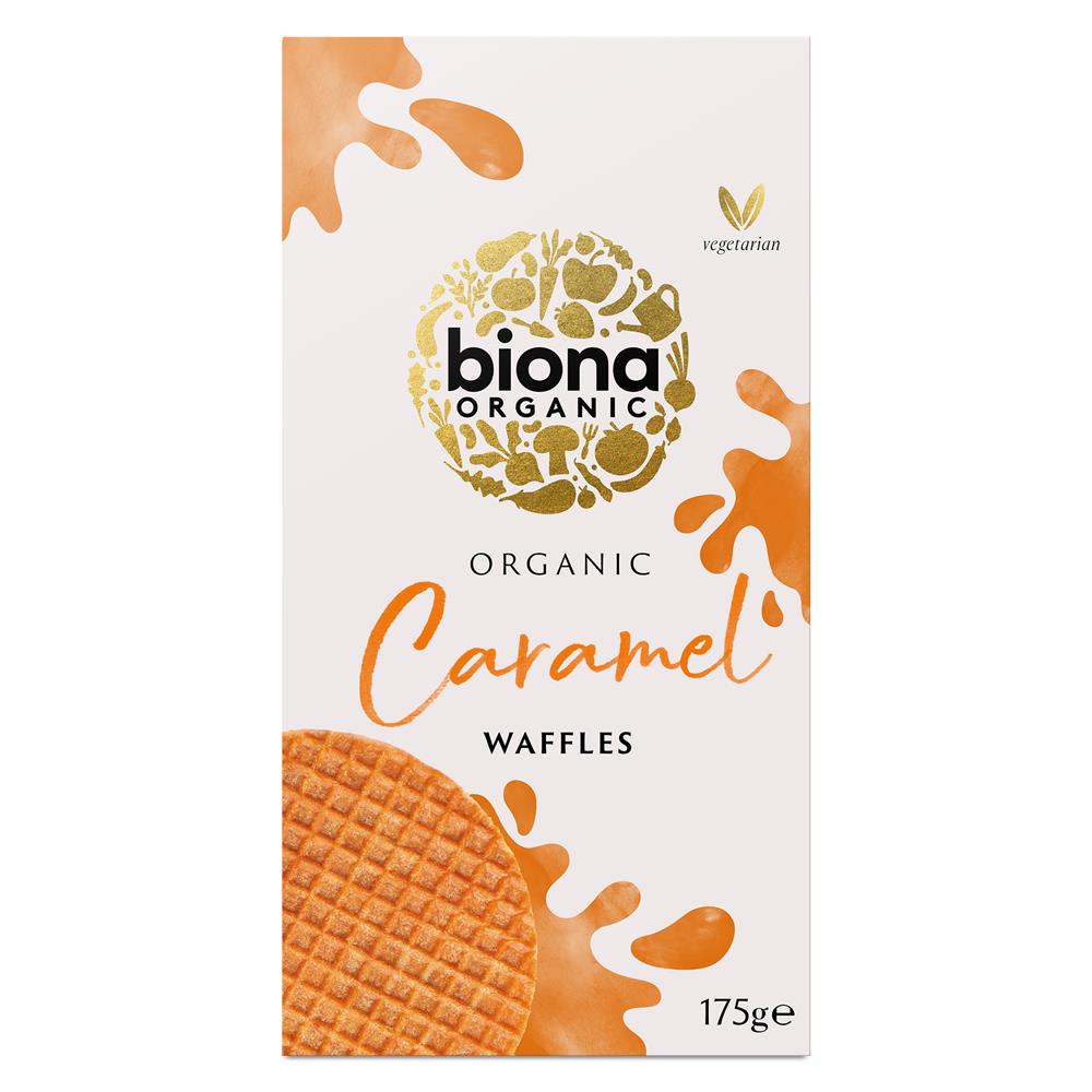 Organic Caramel Syrup Waffles 175g - Just Natural