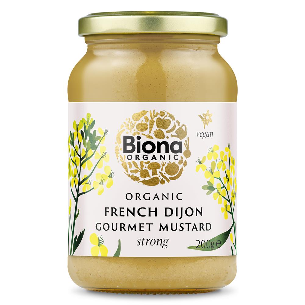 Organic French Dijon Mustard Strong 200g - Just Natural