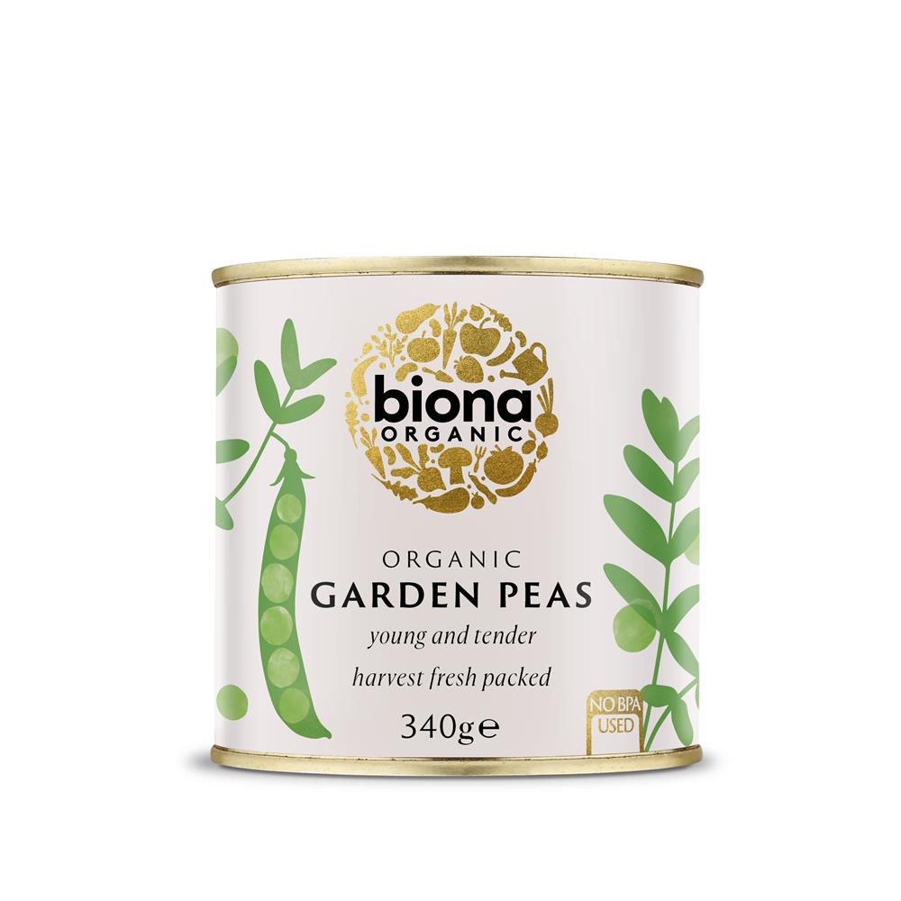 Organic Garden Peas - 340g - Just Natural