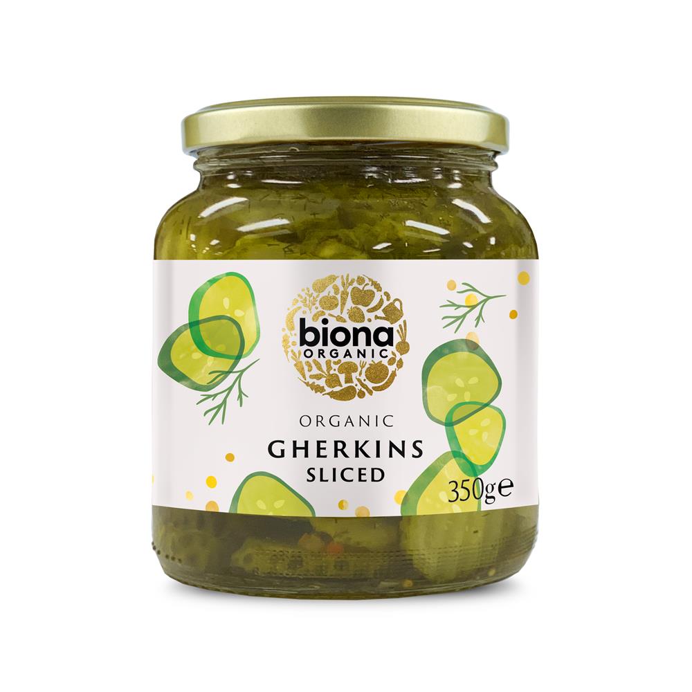 Organic Gherkin Slices 350g - Just Natural