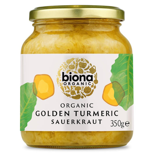 Organic Golden Turmeric Sauerkraut 350g - Just Natural