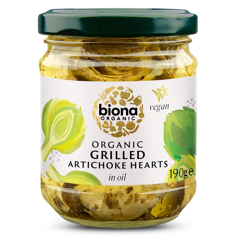 Organic Grilled Artichoke Quarters 190g - Just Natural