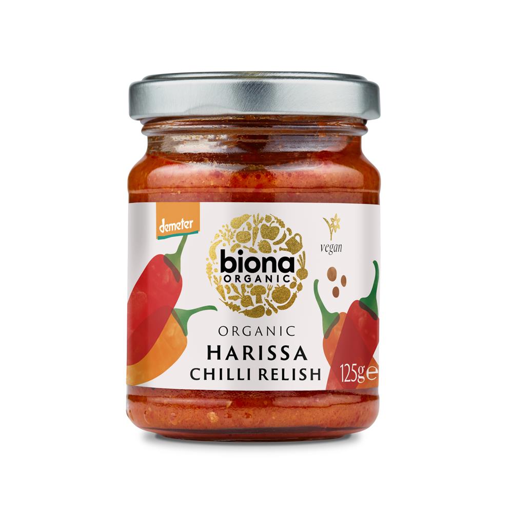 Organic Harissa Chilli Relish 125g - Just Natural