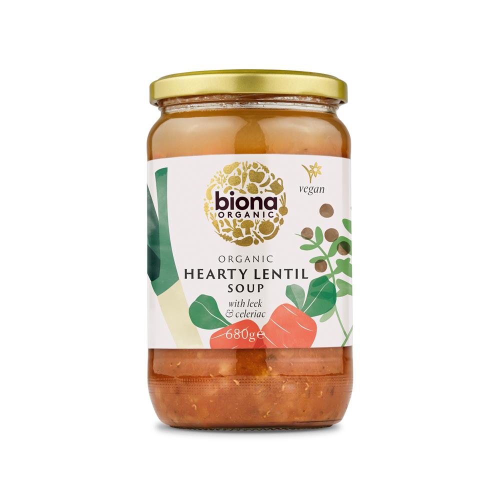 Organic Hearty Lentil Soup 680g - Just Natural