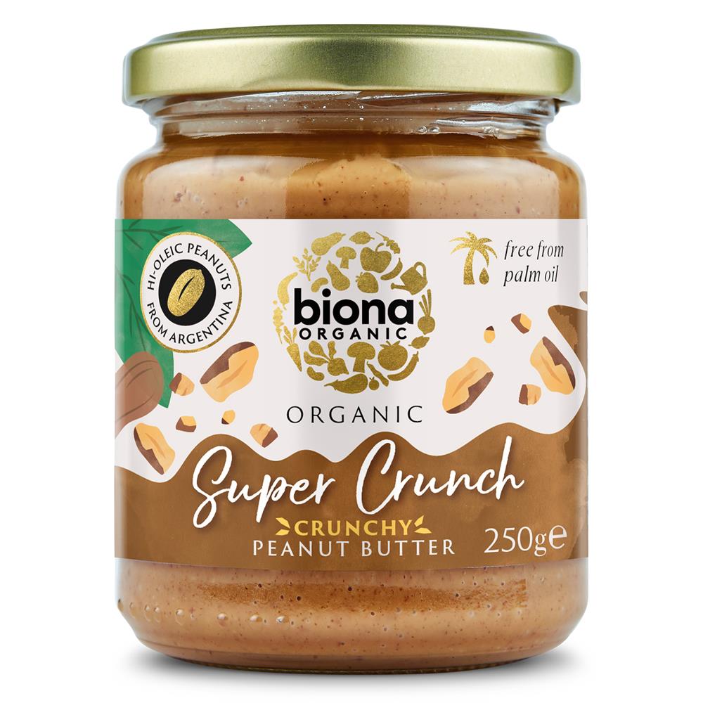 Organic Hi Oleic Super Crunch Peanut Butter 250g - Just Natural