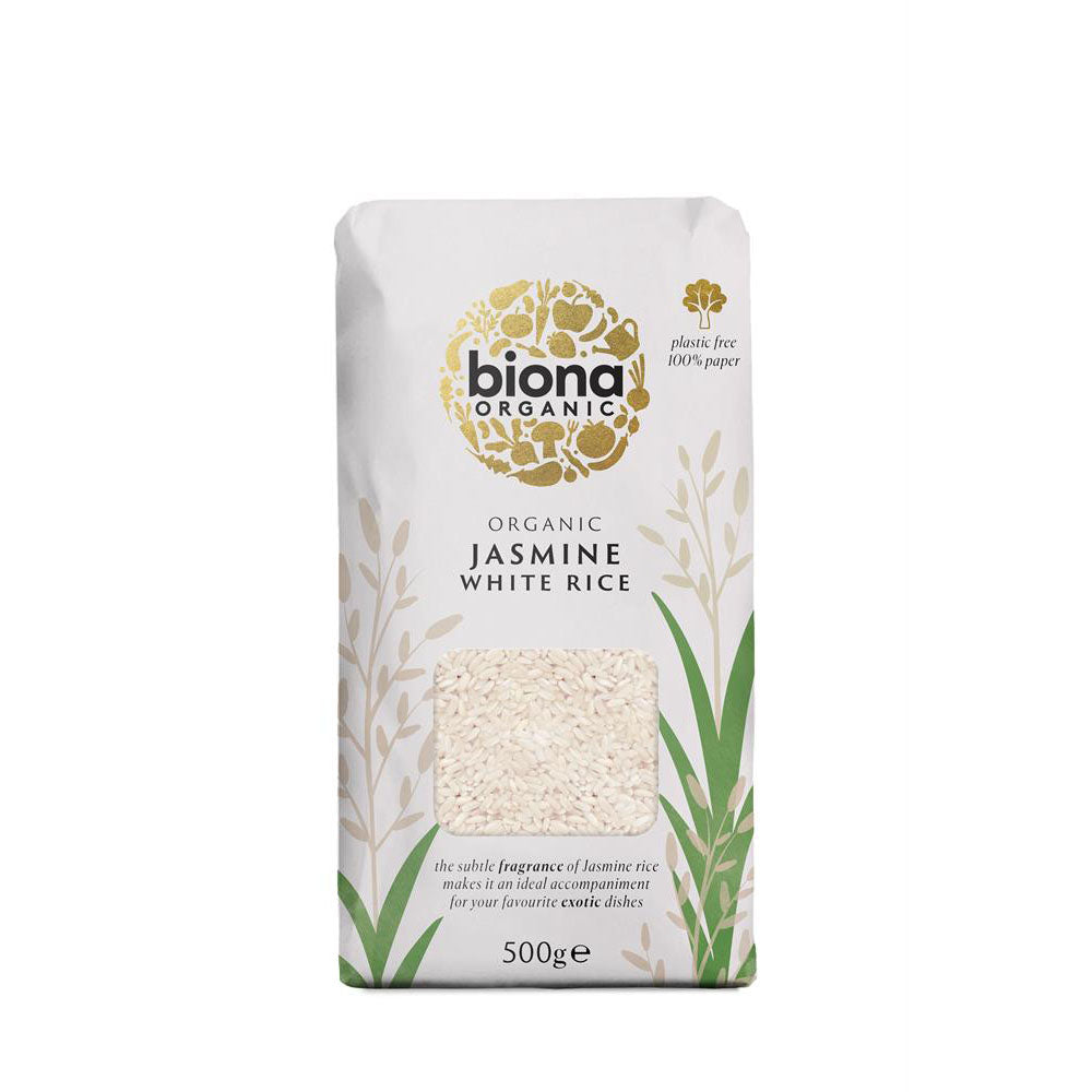 Organic Jasmine Rice White 500g - Just Natural