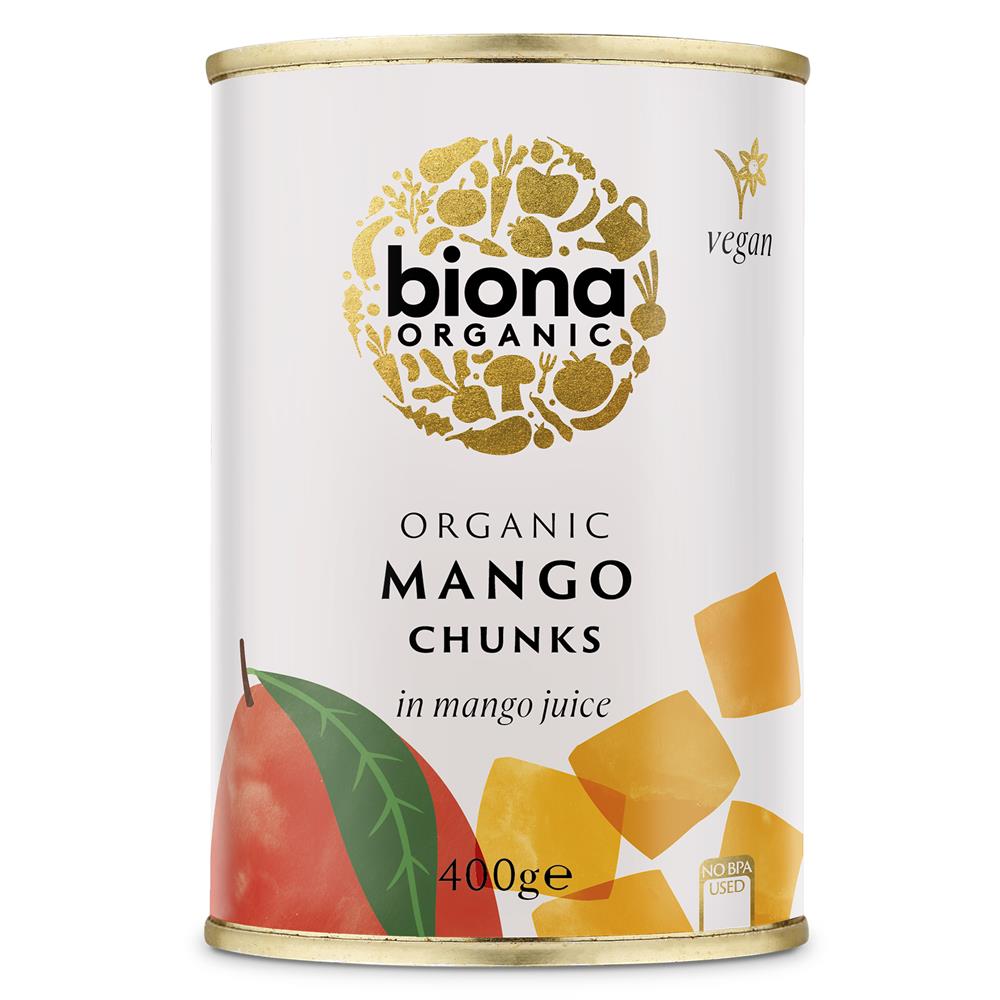 Organic Mango Chunks in Mango Juice 400g - Just Natural