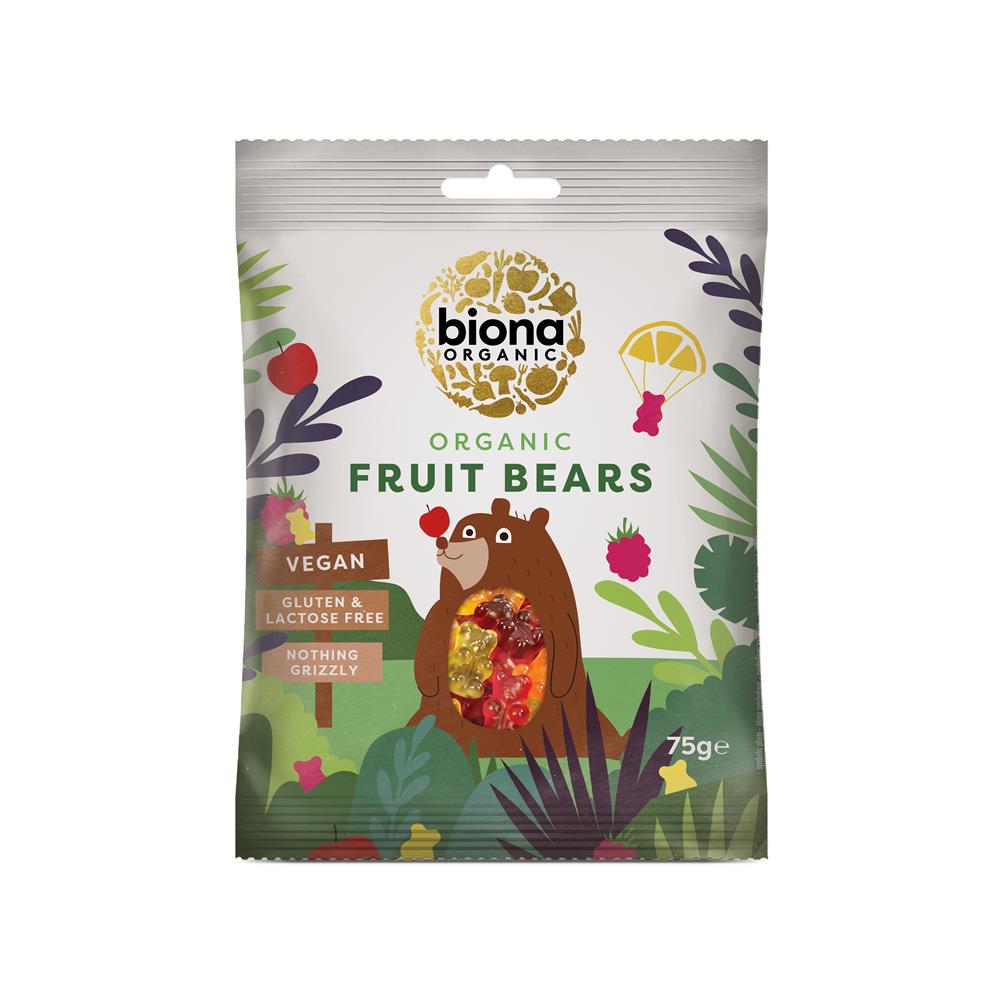 Organic Mini Fruit Bears 75g - Just Natural