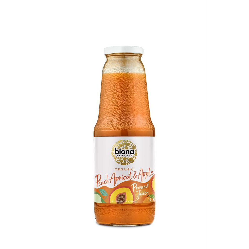 Organic Peach Apricot & Apple Juice 1 Litre - Just Natural