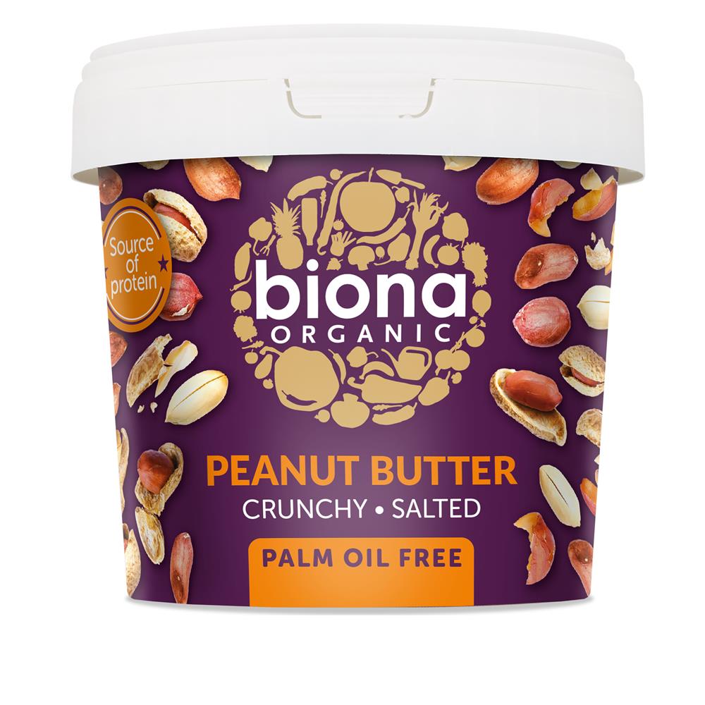 Organic Peanut Butter Crunchy Salted 1KG - Just Natural