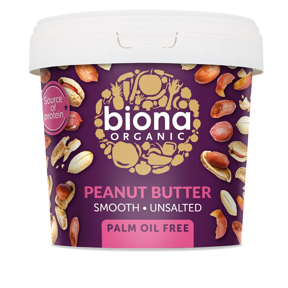 Organic Peanut Butter Smooth Unsalted 1KG - Just Natural