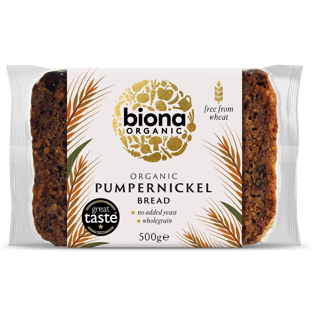 Organic Pumpernickel Bread 500g - Just Natural