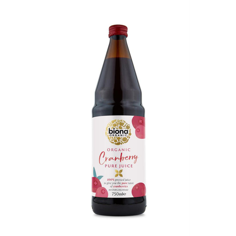 Organic Pure Cranberry Juice 750ml - Just Natural