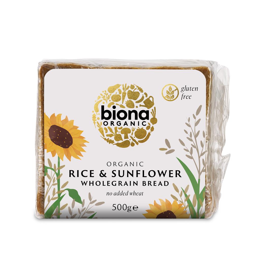 Organic Rice & Sunflower Seed Bread 500g - Just Natural