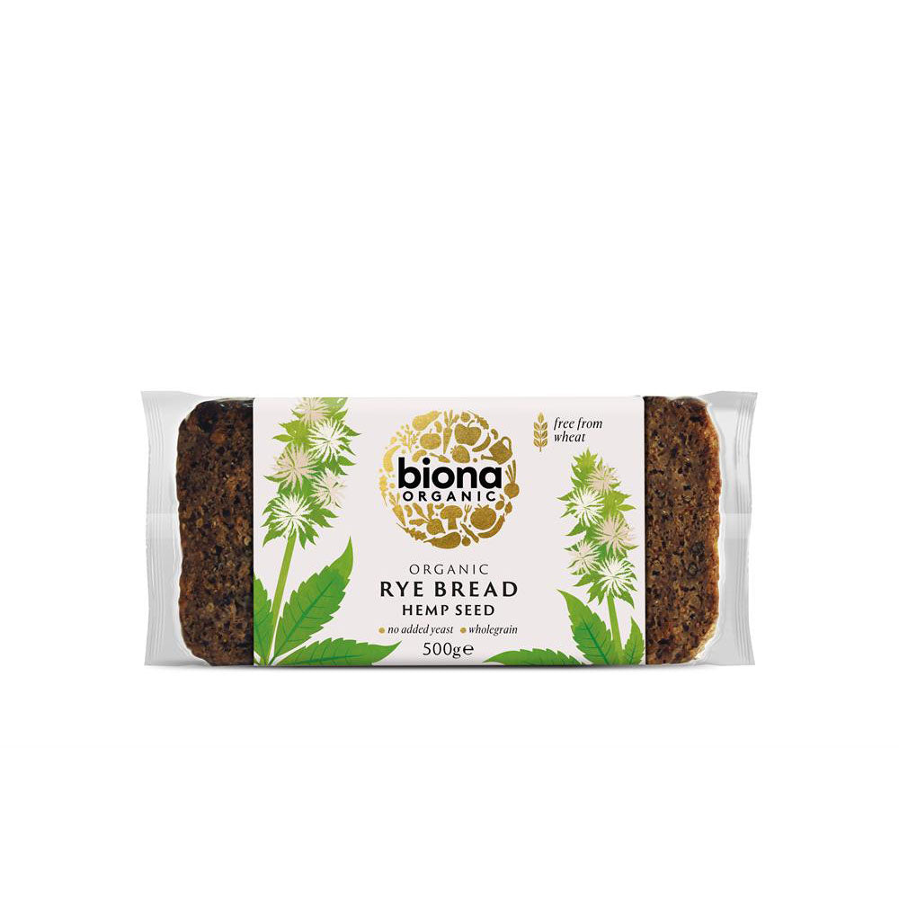 Organic Rye Bread Hemp Seed 500g - Just Natural