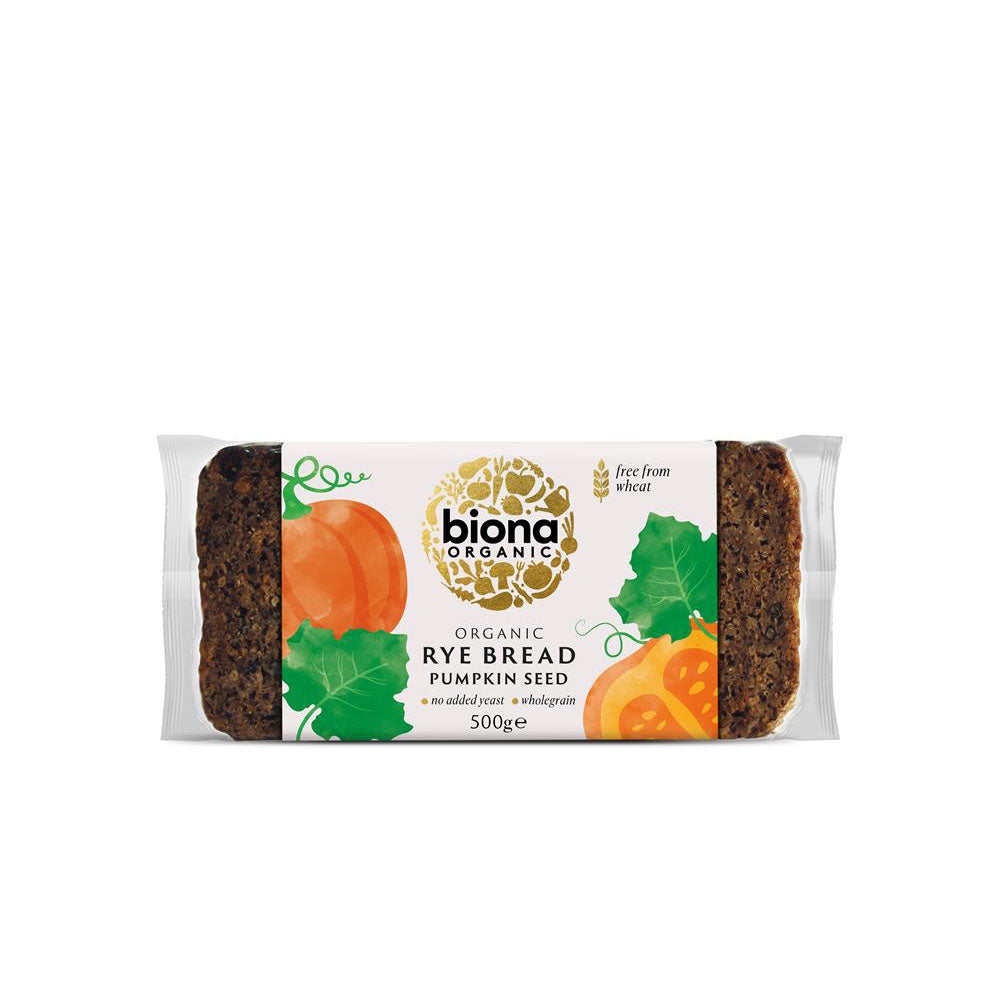Organic Rye Bread Pumpkin Seed 500g - Just Natural