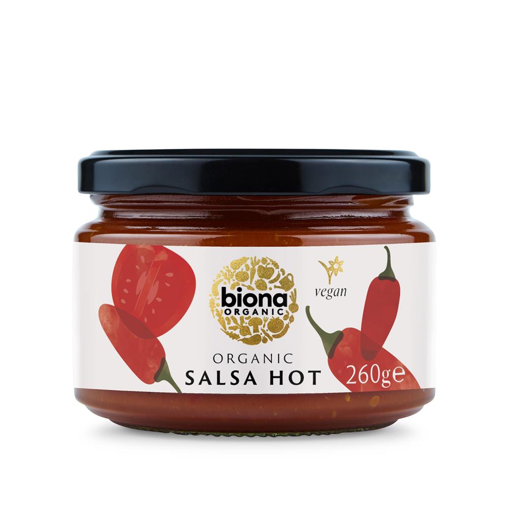 Organic Salsa Dip Hot 260g - Just Natural