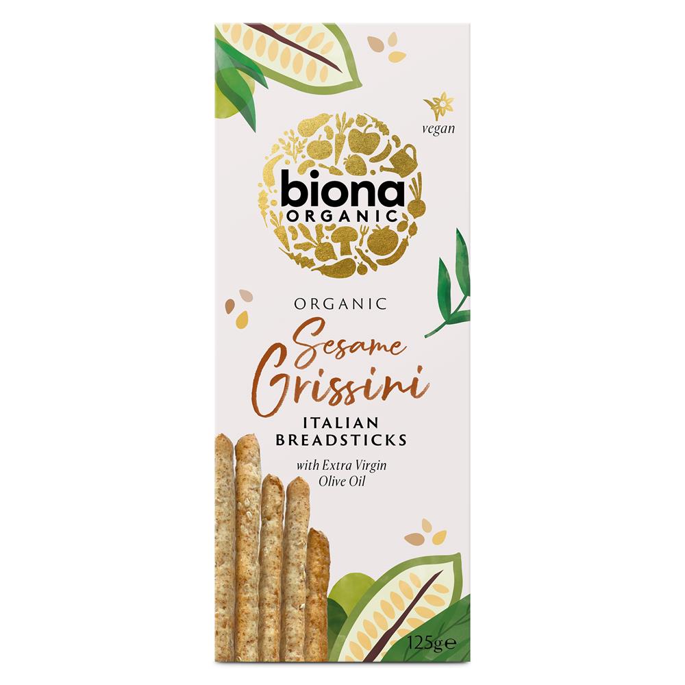 Organic Sesame Grissini 125g - Just Natural
