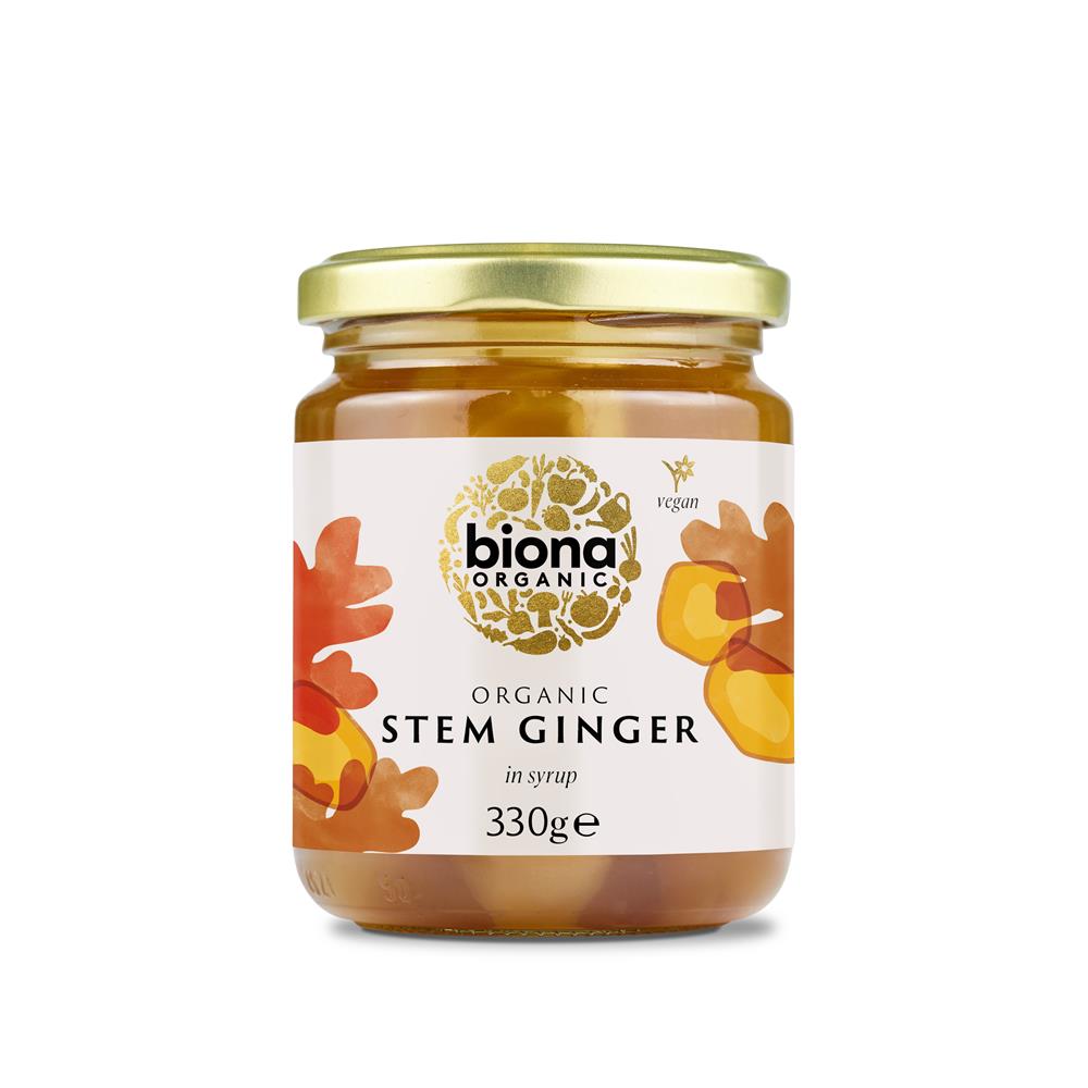Organic Stem Ginger in Syrup 330g - Just Natural