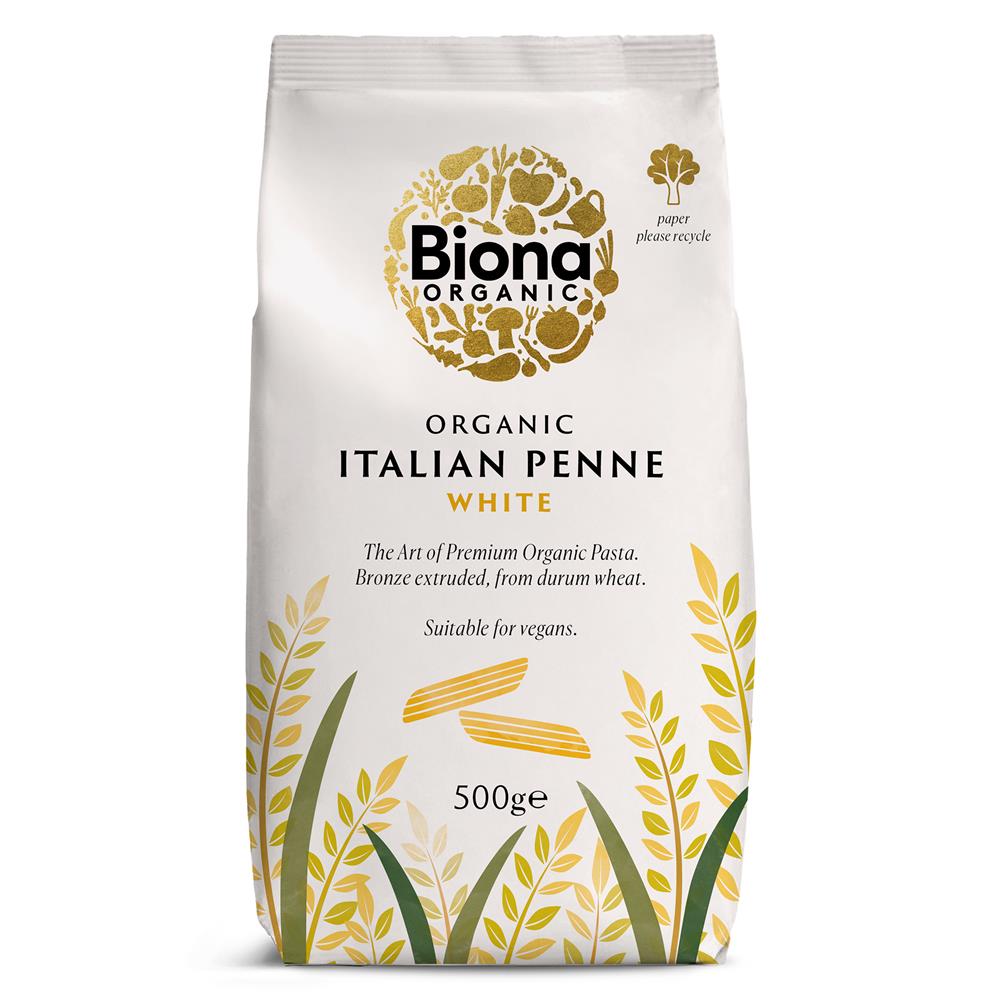 Organic White Penne Pasta 500g - Just Natural