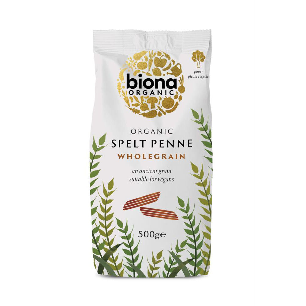 Organic Wholemeal Spelt Penne Pasta 500g - Just Natural