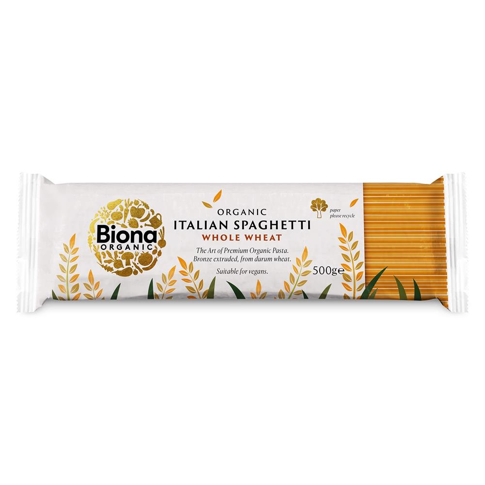 Organic Wholewheat Spaghetti Pasta 500g - Just Natural