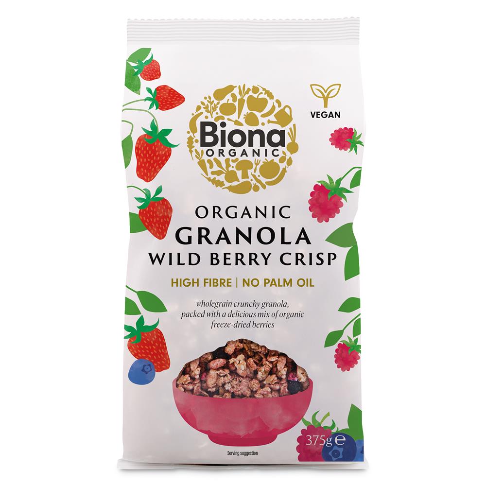 Organic Wild Berry Granola 375g - Just Natural