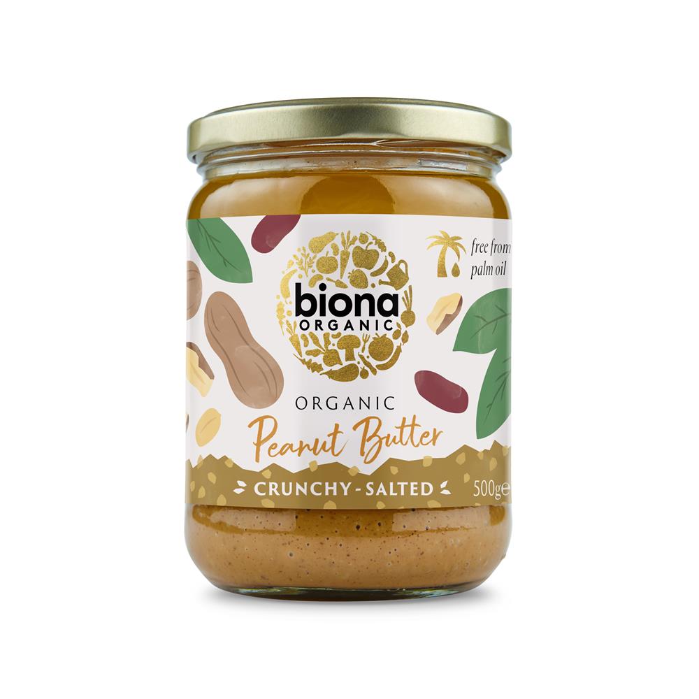 Peanut Butter Organic Crunchy with Sea Salt 500g - Just Natural