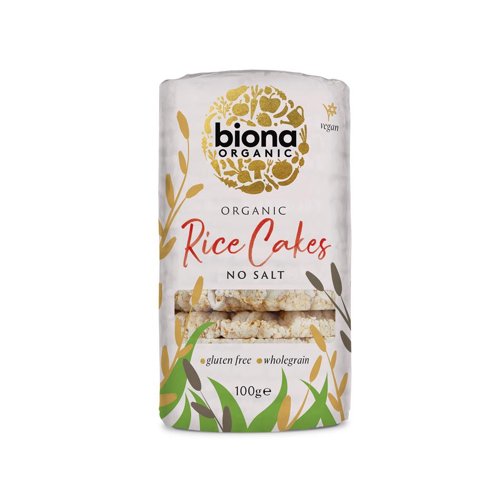 Rice Cakes no Salt Organic 100g - Just Natural