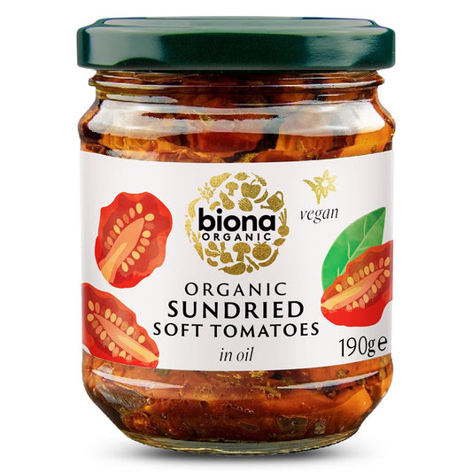 Sundried Soft Tomatoes in Oil Organic 190g - Just Natural