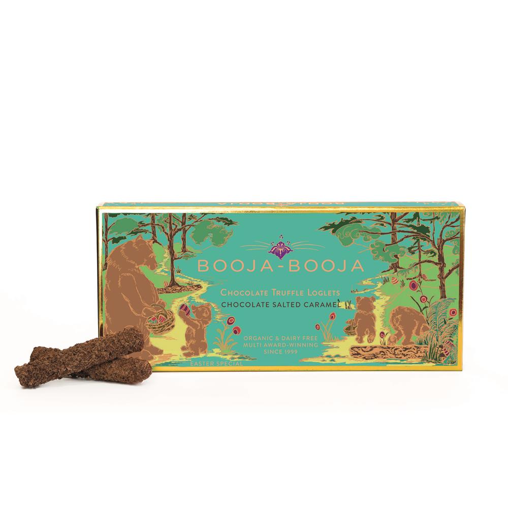 Booja-Booja Chocolate Salted Caramel Chocolate Truffle Loglets 115g.