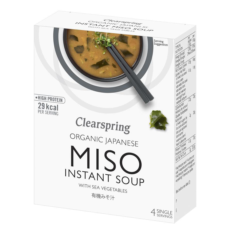 Instant Miso Soup with Sea Vegetable 4 x 10g - Just Natural