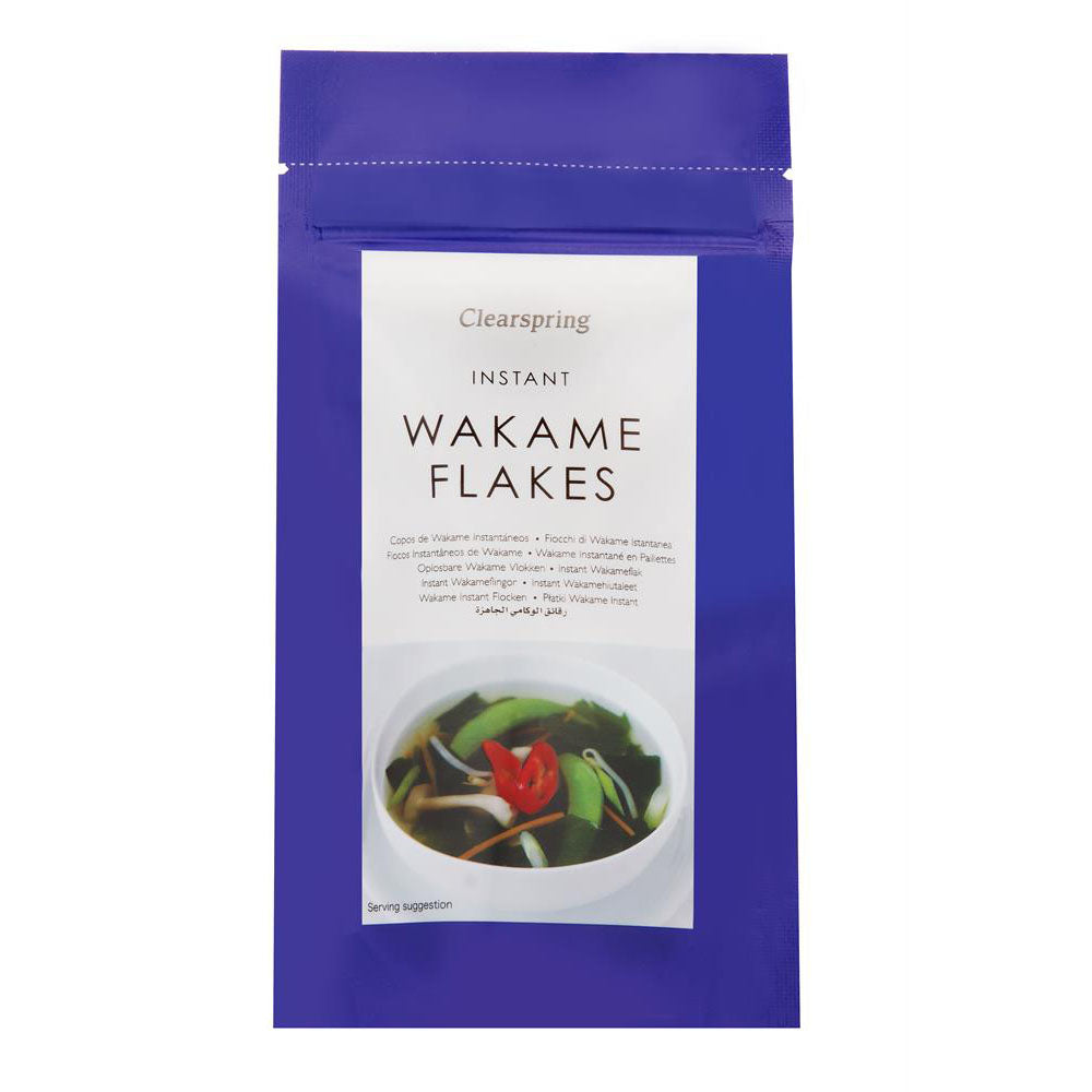 Japanese Wakame Flakes - Dried Sea Vegetable 25g - Just Natural