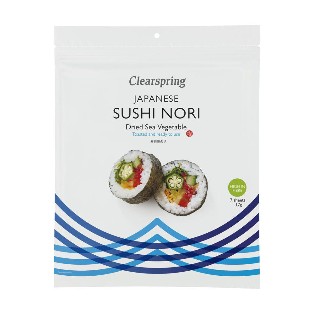Nori Sea Vegetable Sushi Toasted 17g - Just Natural