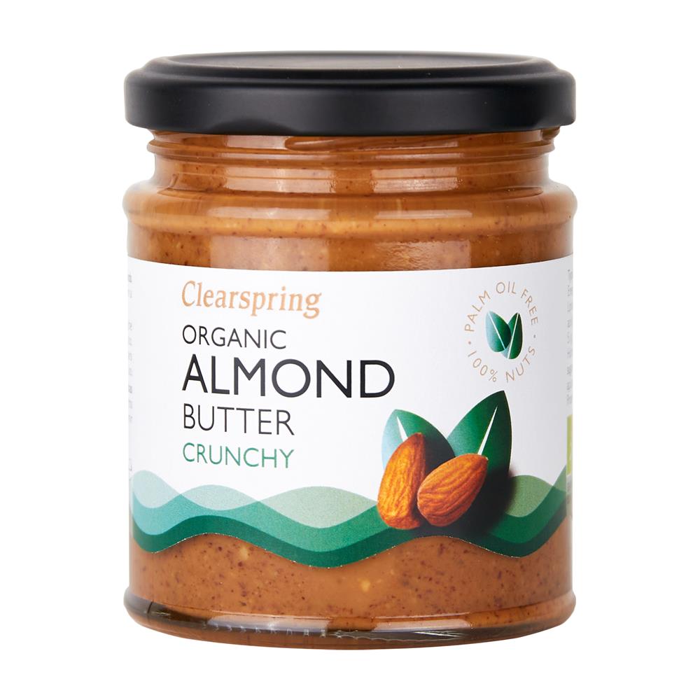 Organic Almond Butter Crunchy 170g - Just Natural