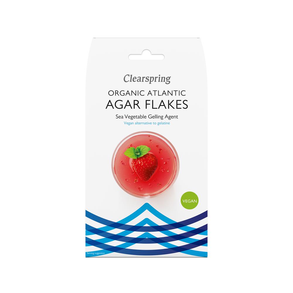 Organic Atlantic Agar Flakes - Sea Vegetable Gelling Agent - Just Natural