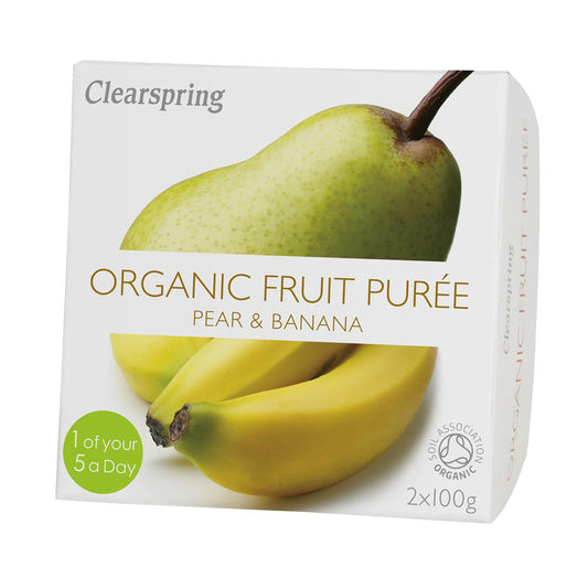 Organic Fruit Purée - Pear & Banana (2x100g) - Just Natural