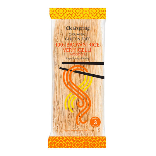 Organic Gluten Free 100% Brown Rice Vermicelli Noodles 180g - Just Natural