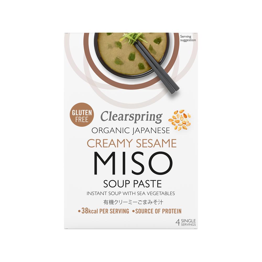 Organic Instant Miso Soup Paste - Creamy Sesame 60g - Just Natural